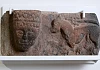 A 15th-century ‘label stop’ from a window or doorway. This stone may have been part of the rebuilding when at least part of the abbey was destroyed by fire prior to 1454. Newry and Mourne Museum Collection