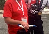 World Police & Fire Games Ambassador Cllr Pat Mc Ginn pictured with Gold Medal Winner Constable Ron Leyenhorst from Ontario Canada
