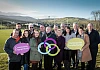 Celebrating the news of £308K funding are back from left: Mourne, Gullion & Lecale Programme Manager, Kevin McGarry; Roger Morgan, Kilcoo GAC; Terry O'Hanlon, Kilcoo GAC; Liam McEvoy, Kilcoo GAC; Mourne, Gullion & Lecale members Deaglan Mulgrew and Nicholas McCrickard and Councillor Jarleth Tinnley. Front: Mourne, Gullion & Lecale member, Councillor Terry Andrews; Sheila Kelly, Kilcoo GAC; Mourne, Gullion & Lecale Chairperson, Councillor Roisin Mulgrew; Newry, Mourne and Down District Council Chairperson, Councillor Charlie Casey; DAERA Representative, Lisa Clydesdale; Mourne, Gullion & Lecale member, Ann Grant and Councillor Leanne McAvoy.