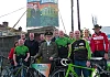 Newry MLA Conor Murphy with MP Mickey Brady and members of the Patrick Rankin Cycling Club and other cycling clubs that are taking part in the event. 