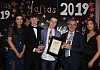 YAFTAS Young Carer Award for a person who devotes much of their time and energy to caring and supporting a friend of relative who needs additonal or extra support. Winner of Young Carer Award was Ben McGlade who looks after his Mum Eimear and brother Joshua. l-r Annabelle Heaney Sponsor P.J O'Hare Carlingford, Concher Fitzsimmons Down Area Youth Council, Award Winner Ben McGlade, Chairman Newry, Mourne and Down District Council, Councillor Mark Murnin and Molly Brady Newry and Mourne Youth Council.