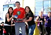 Catherine McCann, Curves Newry with Tom Hughes, Well Fit Café and Lucy Cumming, event organiser 26 Extreme
