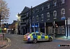 Police sealed off Monaghan Street overnight. Photograph: Columba O'Hare/ Newry.ie 