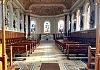 The Emmanuel Chapel is Romanesque in design, using local granite on the exterior, an altar of Carrara marble, with a mosaic floor and polished red granite pillars and French polished Australian oak stalls. 