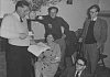 Patrick Carey, Nancie Murphy, Owen Mooney, Tony Wilson and David Hannon in the Newpoint Clubrooms, Canal Street, Newry, 1955. Courtesy of Charlie Smyth