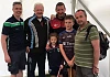 Niall McGinn Course Steward, Pat Harnett Head Course Steward, Tipperary All Ireland winning hurler and nine times Poc Fada Champion Brendan Cummins & his children and Course Steward Pat McGinn pictured at this years Poc Fada. 