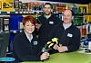 With BVD tissue sampling a legal obligation from March 1 Fane Valley Stores staff have the training and experience to advise on tag choice and applicator operation. Portadown branch manager Clifford McCullagh, right, with colleagues William Martin and Alison Johnston is extra busy answering queries and demonstrating the three tag types approved for use in NI.