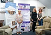 Kathryn Murdock and Sharon Dalzell from Dalzells Beds with Mandy Wilson, Age NI Charity Director, in the Dalzells Beds showroom in Markethill marking the launch of the new partnership supporting better sleep, comfort and independent living across Northern Ireland.