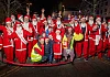 The Starting Line up seconds before the Race Started at the Santa Run in Newry. Photograph: Newraypics.com