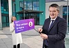 Louise Clarke and Dr David Marshall from NISRA launching Census 2021.