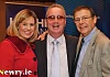 Richard Moore, centre, Founder and Director, Children in Crossfire was Guest Speaker at a Hughes Insurance Business Breakfast in 2011 in Newry and is pictured here with Jack Murphy and daughter Gemma. Photo: Columba O'Hare