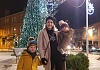 Council Chairperson, Cllr Laura Devlin pictured her two children Tom and Polly Devlin.
