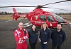 Autoline Newry &lsquo;lifts off&rsquo; with Air Ambulance NI.  Staff from Autoline Newry have chosen the Air Ambulance as their charity of the year.  The life-saving service needs to raise &pound;5,500 every day. Pictured are Roisin Cowan, Aislinn Allen and Ryan McElroy from Autoline with Dr Andrew Topping, Air Ambulance NI.