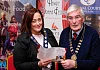 Cllr Gillian Fitzpatrick, Chairperson, Newry, Mourne and Down Council and Gerry McNulty, Chairman, Newry Drama Festival looking forward to the festival. Photograph: Columba O'Hare