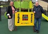 Cllr Geraldine Kearns and Cllr Aidan Mathers at the new Derrybeg play facility.