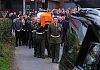Sgt McEvoy's remains are carried by his colleagues from the Dublin Road. Photograph: Columba O'Hare/ Newry.ie 