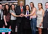 Down Ladies Football team won the Senior Team Award at the Newry and Mourne Sports Awards. Included in the photograph are Patrick Ryan, Editor, Newry Democrat; Willie John McBride and Daire Hughes, Mayor, Newry and Mourne District Council. Photograph: Columba O'Hare 