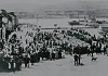 Sheep being sold in The Square in Warrenpoint at the monthly fair in the 1900s. Although Warrenpoint was a popular seaside resort, it was also a busy market town for the surrounding area with a weekly market on Fridays. Newry and Mourne Museum Collection