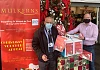 Brian McEvoy (SVP) and Terry Mulkerns (Mulkerns SPAR & EUROSPAR) at the launch of the Christmas Appeal.