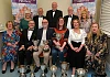 Steve Emerson and Anna Phipps from Holywood Players were the winners of Newry Drama Festival 2026 with their production of IRA Levin's Death Trap. They're pictured with their array of trophies along with Newry Drama Festival committee members and Tony Finnegan, Adjudicator. Photograph: Columba O'Hare/ Newry.ie 