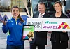 Pictured: Shannon Carroll, Greg McLaughlin, Service Delivery Manager, Translink and Ashelene Groogan, Volunteer Development and Policy Officer, Ulster GAA