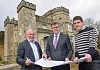 Invest Northern Ireland’s Chief Executive Alastair Hamilton has announced a £983,000 offer to Jaramas Investments NI Ltd to support the multi-million development of a luxury hotel and spa at Killeavy Castle Estate. Pictured (L – R) are, Mick Boyle, Jaramas Investments NI Ltd., Alastair Hamilton, Invest NI, and Mark Donohoe, Project Manager.
