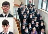Top Abbey GCSE Students pictured with the Year Tutor, Mrs McCulla, SLT Pastoral Lead, Mr Gallagher, VP Mr Ruddy and Principal Mrs Savage. Included are: Luke Browne. Sean Smyth. Peter Nolan. Dara McEntee. Sean McCreesh. Cillian McCarthy. Daire McCumiskey. Jamie Cunningham. Ruairí McGurgan. Matthew Reavey. Ruairí Agnew. Conor Murphy. Ronan McParland. John McCaffrey. Luke Keenan. Nathan Smyth fortune. James Matthew’s Calum Carr. Fionntan Graham. Matthew Geoghan. Ciaran McCoy and Shea McKevitt. Missing from photo: Cahir McShane and Lorcan McCreesh. Inset shows Cahir McShane and Lorcan McCreesh.