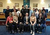 Students and teachers from School No 7 in Municipality of Kirovsk, Murmansk Region, Russian Federation are welcomed by Newry, Mourne and Down District Council Chairman, Councillor Mark Murnin on a visit to the Council.  