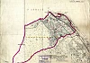Map prepared after the passing of the 1923 Irish Land Act as part of the vesting of tenancies in the townland of Cornamucklagh in north County Louth. Cornamucklagh was part of the Hall estate. The map is an extract from an Ordnance Survey map annotated to show the individual tenancies. Newry and Mourne Museum Collection