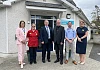 Pictured during the visit to Mullaghbawn are from left: Claire McNally, Denise Leonard DN Sister, Brian Beattie, Mike Nesbitt, Health Minister , Dr Colm McCormick, Locum GP and  Sinead Hughes