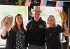 Orla Hayes, Canal Court Hotel; Ross McArdle, Nan Rices and Sabrina McTaggart, Magees Bar at the launch of Newry Goes Nashville. The festival runs from 3-5 July 2026.