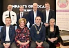 Newry, Mourne and Down District Council Chairperson, Councillor Philip Campbell (front, second right) at the premiere of new film with back row (from left) PSNI Deputy Chief Constable Ryan Henderson, Newry and Armagh MP Daire Hughes, Gavin Booth and Ciaran Mackin (Davina’s Ark Board members). Front row: Former  GAA footballer Oisín McConville, Martina Flynn (Newry, Mourne and Down District Council Head of Engagement) and Davina’s Ark Chief Executive Officer Rosemary Rooney.
