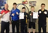 Just Champion. St John Bosco ABC champions Jake Tucker, Brendy McParland, Neil Mathers and Jake Tucker with Head coach Adrian Patterson.  Missing from the photo is Riain Mullholland.