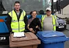 From left: David Bradley, Newry, Mourne and Down District Council , Ian Hanna, Sasha the dog and Raymond Devine, Newry, Mourne and Down District Council.