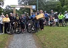 The Soroptimists at their charity cycle in Rostrevor.