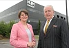 Enterprise Minister Arlene Foster with Brian McConville, Chairman, MJM. Photograph: Harrison Photography 