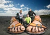 Pictured launching the Festival are Roisin Mulgrew, Chair of Newry, Mourne and Down District Council, Peter Matchett from Festival sponsor Decathlon and Peter Rafferty, a mountain leader with Walk the Mournes