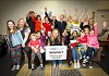 Newry Helping The Homeless members celebrate their win.
