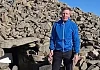 MLA Justin McNulty at the cairn on Slieve Gullion