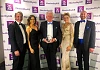 Brian McConville (centre) with Dean Uprichard, Mivan, Brian’s daughter Naoimh McAteer, MJM Group, Deborah Loughran, MJM Group and Alastair Chambers, Mivan.  