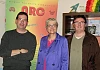 Margaret Ritchie, MP with Columba O'Hare and Damian McKevitt from Newry Rainbow Community. 