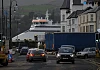 Seatruck Precision leaves Warrenpoint Port. Photograph: Columba O'Hare/ Newry.ie 