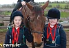 Saddle and Reins Equestrian Club, Newry members Dearbhail Savage and Maeve Robb who head to Limerick in June. Photograph: Columba O'Hare