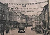 Newspaper photograph from William Johnston’s scrapbook showing the decorations in Hill Street for Newry Shopping Week in July 1928.