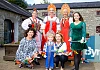 Chair of Newry Mourne Down District Council Chair Cllr Roisin Mulgrew pictured with Chair of Slieve Gullion Courtyard Development Mary Martin, Aine Hughes, Irish Dancing 4 Fun, Renata Carter from Koniczyna Polish Dance Group, Ojesja Martinova, Anna and 3 yrd Alicia Phillips from Russian Speaking Community NI Rosinka Choir.