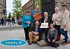 Launching the Festival of Windows which will take place in Hill Street, Newry from Friday the 13th of June till Friday the 27th of June. Back from left: Marie McKeown, U3A; James Adair, Journeyman Saddlery; Rosemary O'Reilly, U3A and Agnes Murnin, SRC. Front Garry McElherron, Newry 2020 Joseph Alphonsus Morgan, U3A and Fiona McCartney, SRC. Photograph: Columba O'Hare