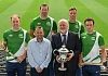 Getting ready for Pic Fada 2017 are Kevin Moran, Davy Fitzgerald, Brendan Cummins, Anthony Nash, and James McInerney pictured pictured with Martin Donnelly at Croke Park.