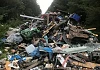 Material dumped at Bond's Mountain.
