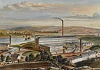 Lithograph of Bessbrook Spinning Mill, owned by the Richardson family. Newry & Mourne Museum Collection