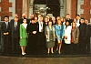 Colour photograph featuring James Savage, Chairman of Newry and Mourne District Council, Mrs. Sadie Cunningham, Chairperson of the Canal Festival 850 Committee, with councillors and committee members, Susan McCann and Rose Marie, to publicise a 'Stars of Newry' night in Newry Town Hall on 1 June 1994. Other performers on the night included Luv Bug, Leon and Springwater, The Hilton Showband with Eleanor Treanor and Pat Jennings. Published in the Newry Reporter 6 January 1994. Newry and Mourne Museum Collection
